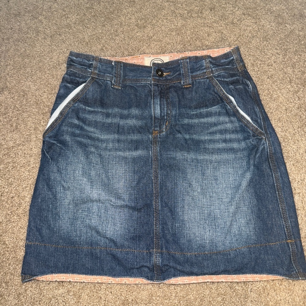 Life Is Good Indigo Denim Mini Skirt